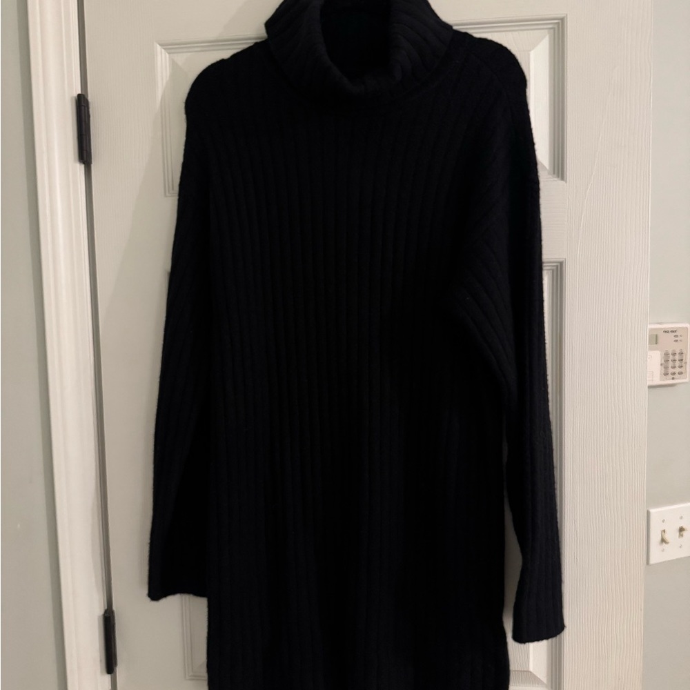 Abercrombie Ribbed Cozy Turtleneck Sweater Dress